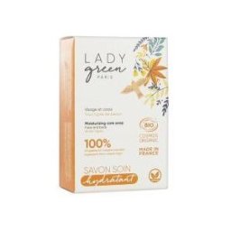 Lady Green Savon Saponifié à Froid Soin Surgras Hydratant Visage & Corps - Pain 100 g