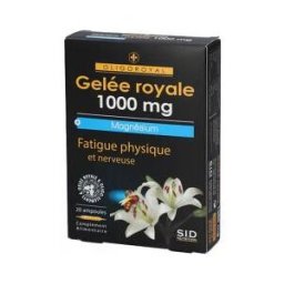 S.i.d Nutrition Oligoroyal Gelée Royale + Magnésium 20 Ampoules - Boîte 20 ampoules de 10 ml