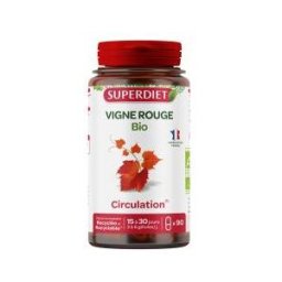 Superdiet Vigne Rouge Circulation Bio 90 Gélules - Boîte 90 gélules