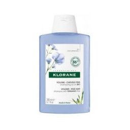 Klorane Lin Shampoing Volume Aux Fibres de Lin - Cheveux Fins 200 ml - Flacon 200 ml