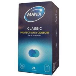 Manix Classic Protection Et Confort 24 Préservatifs