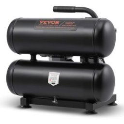 VEVOR Compresseur d'Air Compact Portable Sans Huile Réservoir 18 L 90 PSI 650 W