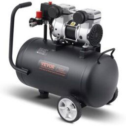 VEVOR Compresseur d'Air Compact Portable Sans Huile Réservoir 30 L 90 PSI 650 W