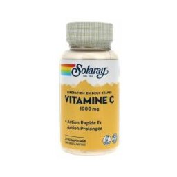 Solaray Vitamine C - 1000 mg - 30 Comprimés - Boîte 30 comprimés