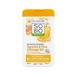 Léa Nature SO BIO étic Gel Douche Hydratant Agrumes & Fleur d'Oranger Biologique 450 ML - Flacon 450 ml