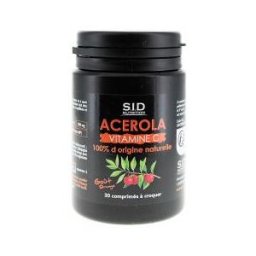 S.I.D Nutrition Acerola Vitamine C 30 Comprimés à Croquer - Pot 30 comprimés