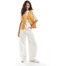 ASOS DESIGN - Doudoune sans manches - Moutarde-Jaune Jaune 34 female