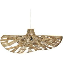 PR Home Lampe à suspension Wella rotin 81 cm Nature
