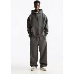 Pull&Bear Pantalon De Survêtement Baggy Gris anthracite XL male