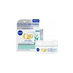 Nivea Q10 Anti-Rides Pores Resserrés Crème Visage Jour Peaux Mixtes à Grasses 50 ml - Pot 50 ml