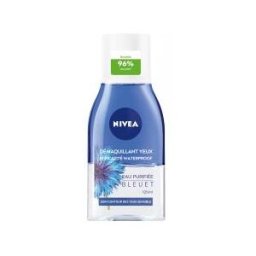 Nivea Démaquillant Yeux Biphasé Waterproof Bleuet Contours des Yeux Sensibles 125 ml - Flacon 125 ml