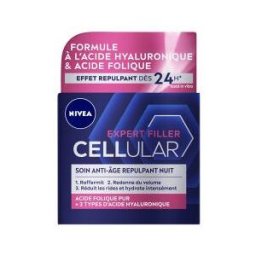 Nivea Cellular Expert Filler Crème Visage Nuit Anti-Âge Repulpant 50 ml - Pot 50 ml