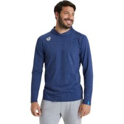 T-shirt manches longues à capuche Arena Team Panel Bleu XL Mixte