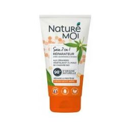 Naturé Moi Soin 2 en 1 Réparateur Après-Shampoing et Masque Aux Céramides Végétales et à l'Huile de Chanvre 150 ml - Tube 150 ml