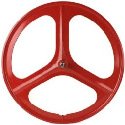 Roue Avant Fixie Navigate Tri Spoke Rouge