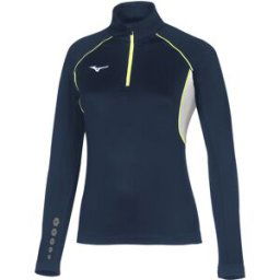 Sweatshirt femme premium Mizuno JPN warmer Bleu XS Femme