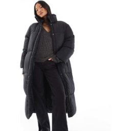 Asos Petite ASOS DESIGN Petite - Doudoune longue - Noir Noir XS female