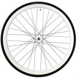 Roue Avant Santafixie 30mm + Chambre à air + Pneu Blanc