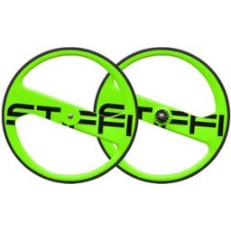 Paire de roues Stiffi 2 Spoke Track Vert Fluo
