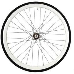 Roue Arrière Santafixie 30mm + Chambre à air + Pneu Blanc