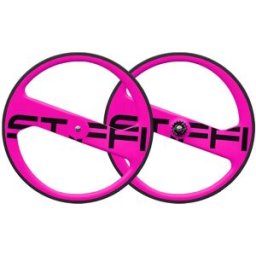 Paire de roues Stiffi 2 Spoke Track Rose Fluo