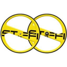 Paire de roues Stiffi 2 Spoke Track Jaune
