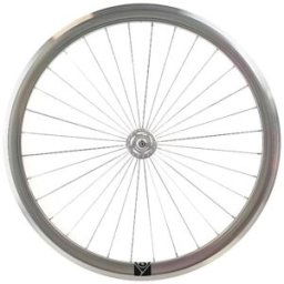 Roue Avant Fixie Origin8 Argent CNC (Rayon radial)