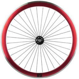 Roue Avant Fixie Origin8 Rouge Adz (Rayon radial)