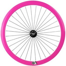 Roue Avant Fixie Origin8 Rose (Rayon radial)
