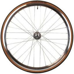 Roue Avant Santafixie 30mm + Chambre à air + Pneu Argent Classic