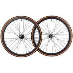 Paire de Roues Santafixie 30mm Noir + Chambres à air + Pneus Classic