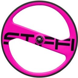 Roue arrière Stiffi 2 Spoke Track Rose Fluo