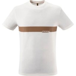 T-shirt Mavic Corporate Stripe Tee Blanc