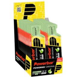 Gel énergétique PowerBar Powergel Original Caféine à la pomme verte x24