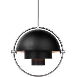 GUBI Plafonnier Multi-Lite chrome-noir