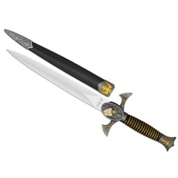 Dague Les Templiers chevalier 37cm doré IMPERIAL