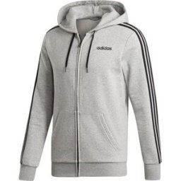 Veste à capuche adidas Essentials 3-Stripes Fleece Bleu S Homme