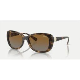 Vogue - Lunettes de soleil papillon Ã verres polarisÃ©s marron et monture havane foncÃ© Marron M female