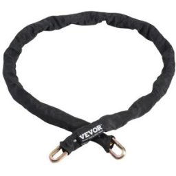VEVOR Antivol de chaîne de vélo antivol de sécurité pour vélo 1,8 m 9,5 mm noir