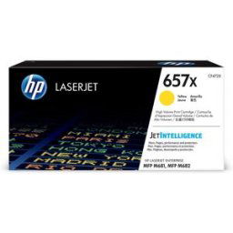 Cartouche de toner jaune HP 657X LaserJet grande capacité authentique
