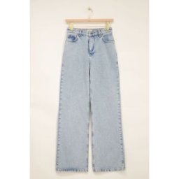 Jean en denim avec perles My Jewellery Blanc/Bleu 29 femme