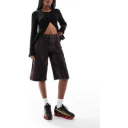 ExclusivitÃ© - Deus Ex Machina x ASOS - Bermuda en jean - Marron dÃ©lavÃ© Marron XS female