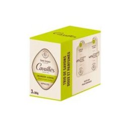 Cavaillès Savon Surgras Oranger Jasmin Peaux Sèches 3 x 200 gr - Lot Boites avec 3 savons de 200gr