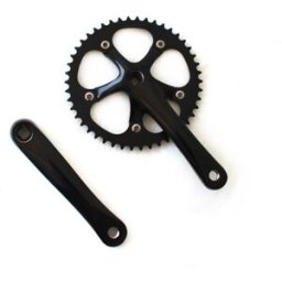 Pédalier Mighty 165mm Fixie Noir 46d