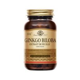 Solgar Extrait de Feuille de Ginkgo Biloba 60 Gélules Végétales - Flacon 60 gélules
