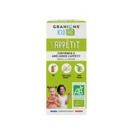 Granions Kid Bio Appétit Sirop Pomme - 125 ml - Flacon 125 ml