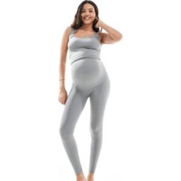 Mama.licious Mamalicious - Legging d'ensemble de grossesse sans coutures - Sauge Sedona-Vert Vert S-M female