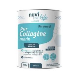 Nuviline Life Pur Collagène Marin Sans Lactose 200 g - Pot 200 g