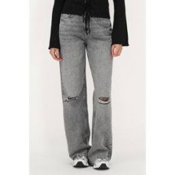 Jean large grisà trous My Jewellery Gris/Gris foncé femme