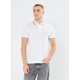 Tipped Slim Fit Polo MW0MW37346 par Tommy Hilfiger Blanc S Accessoires